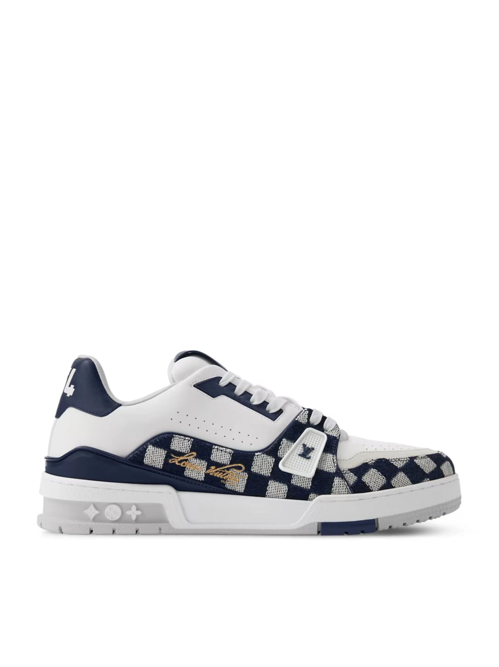 LOUIS VUITTON TRAINER AZUL TELA