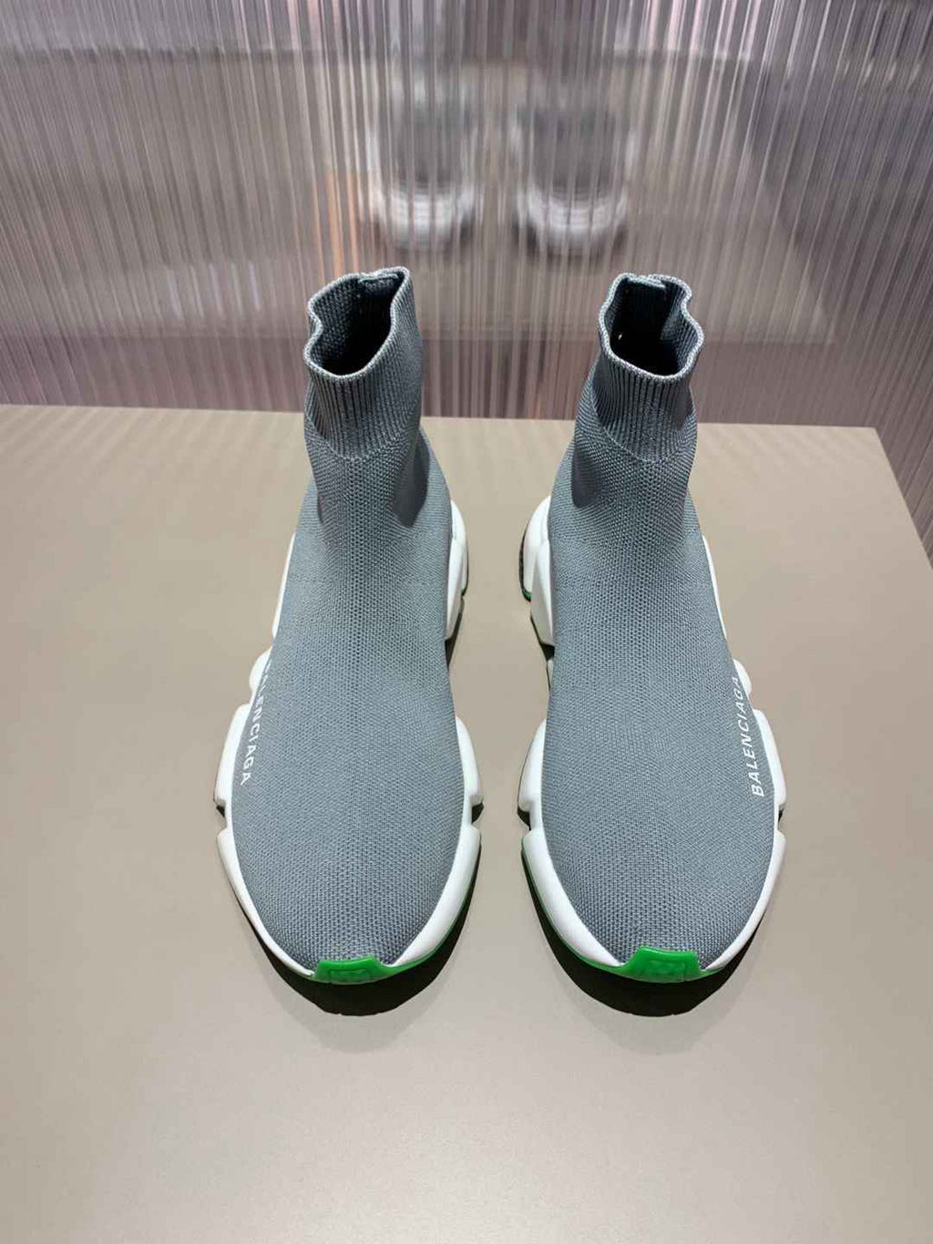 BALENCIAGA SPEED 2.0 GRIS/VERDE