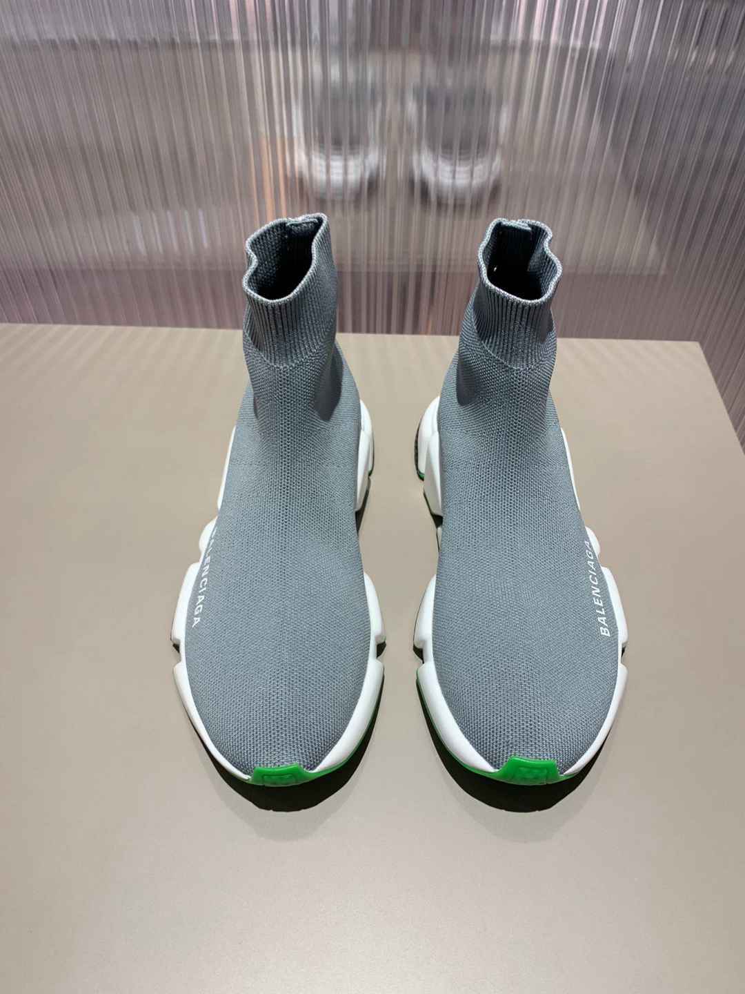 BALENCIAGA SPEED 2.0 GRIS/VERDE