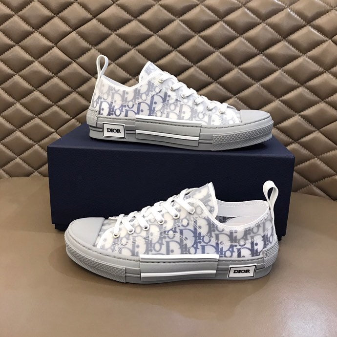 DIOR B23 BAJO BLANCO AZUL MARINO OBLICUO
