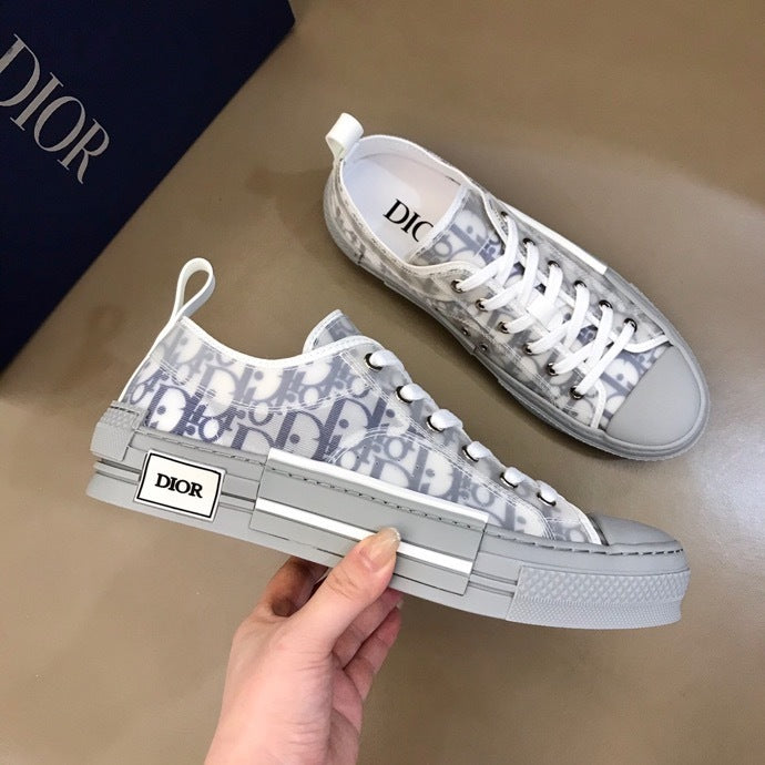 DIOR B23 BAJO BLANCO AZUL MARINO OBLICUO