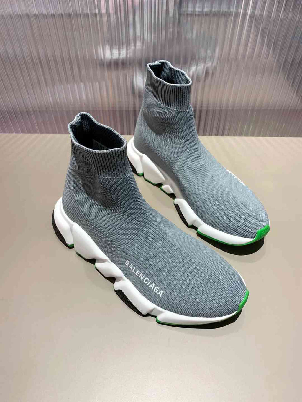 BALENCIAGA SPEED 2.0 GRIS/VERDE