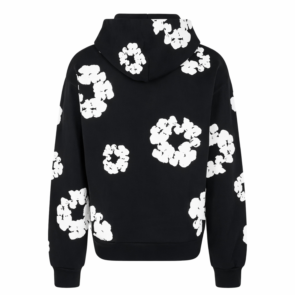 DENIM TEARS HOODIE NEGRO/BLANCO